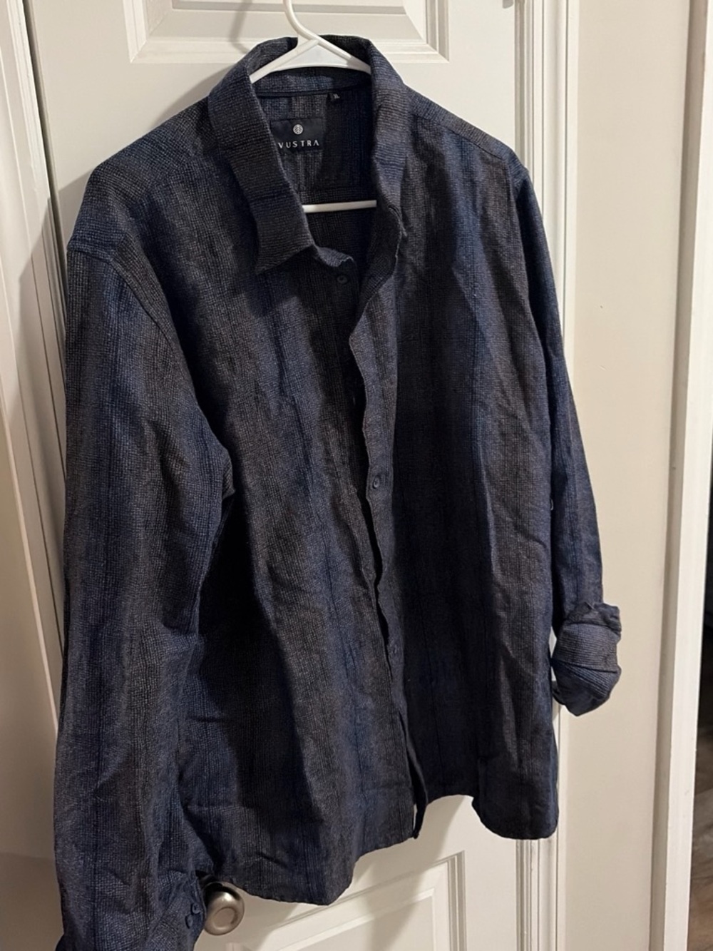 Navy Lightweight Button-Up Shirt Jacket